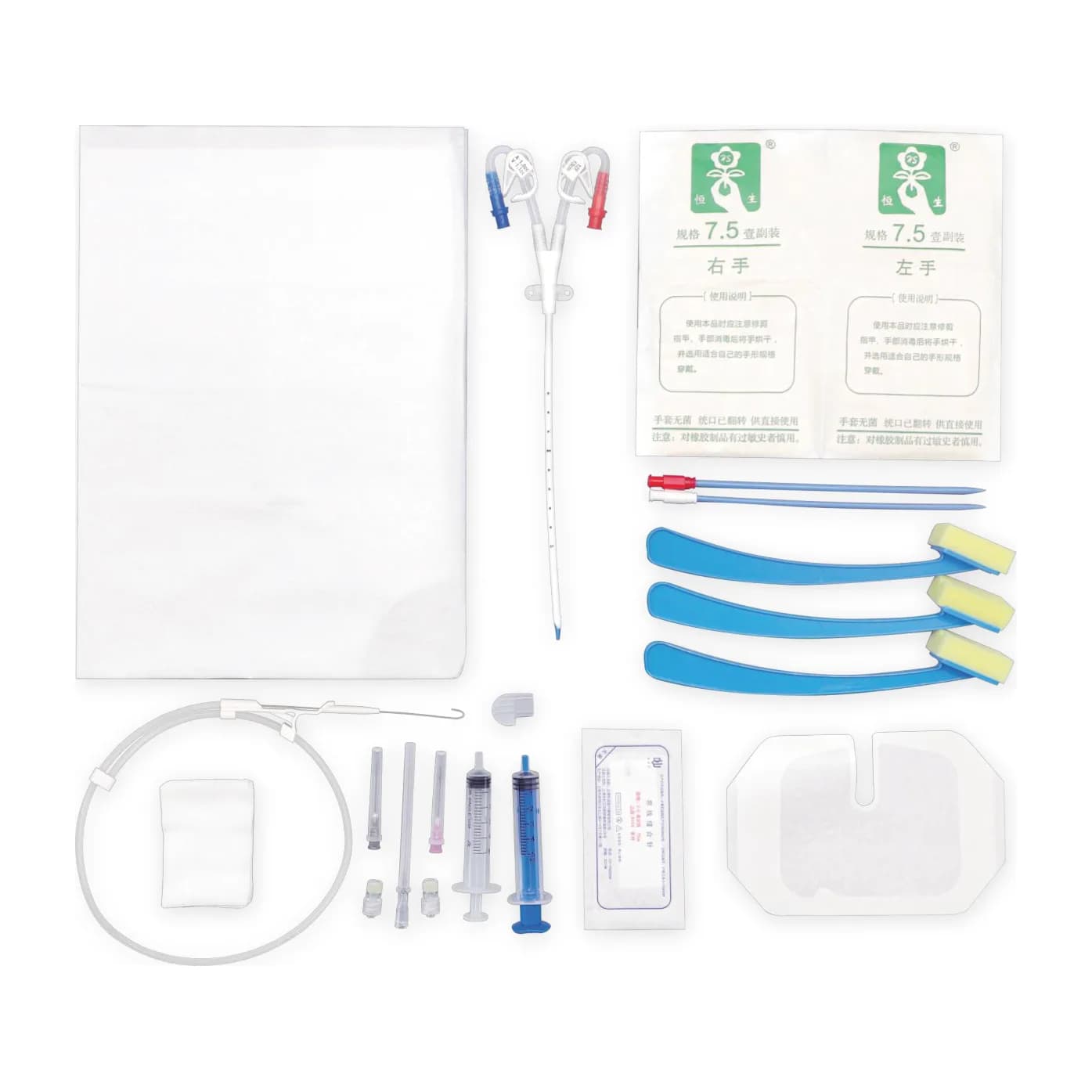 Kit de catéter para hemodiálisis